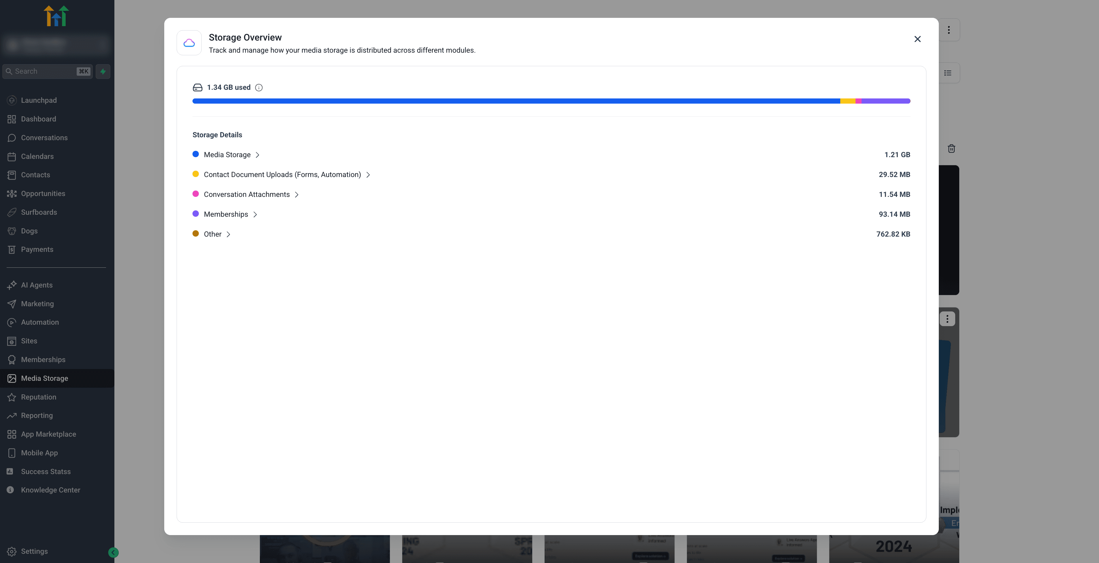Schermata 4 — Guida completa alla Media Storage