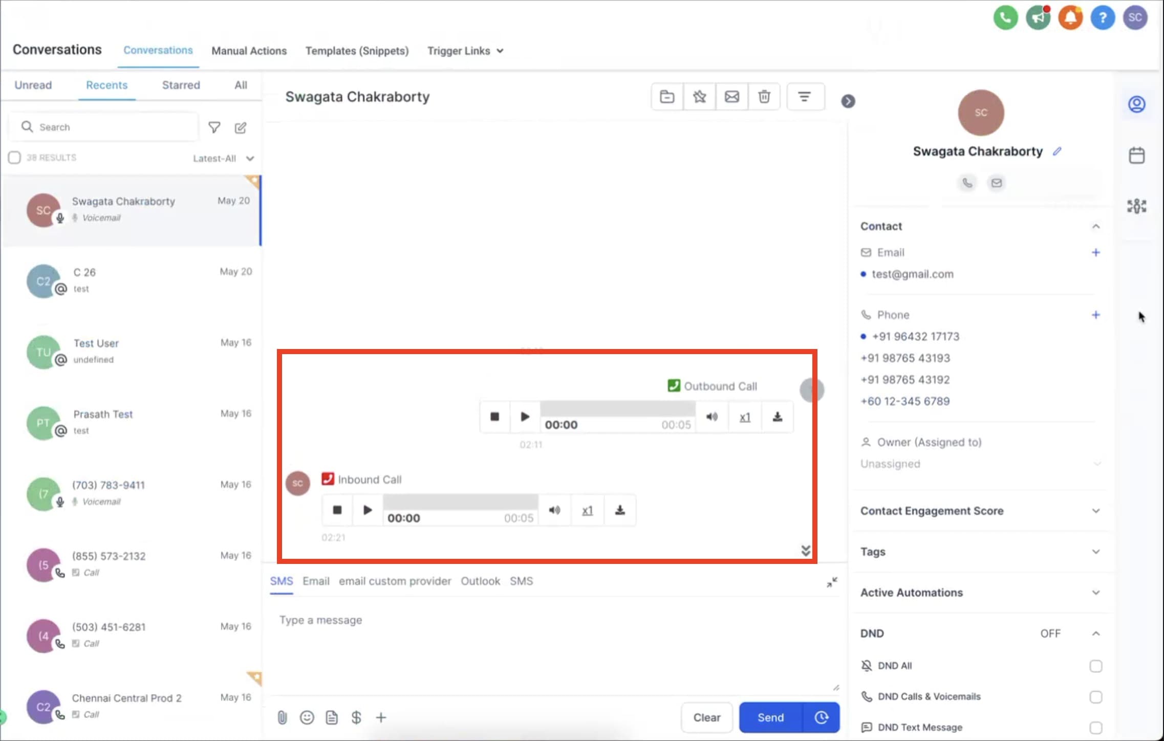 Schermata 6 — Azioni Workflow - Registra Chiamata Esterna
