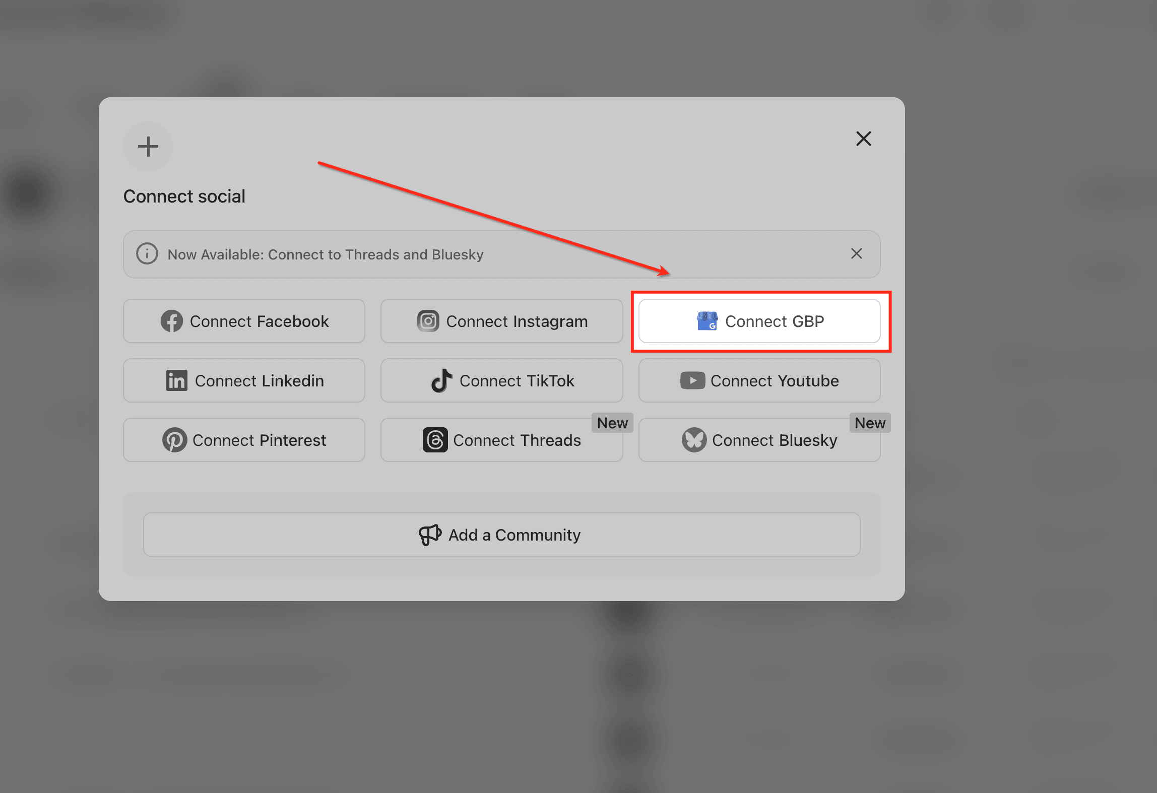 Schermata 6 — Programmatore di Post per Google Business Profile (GBP) in HITLEAD