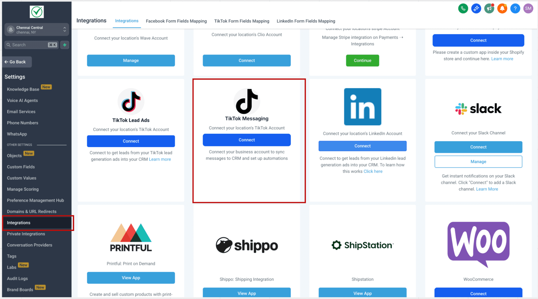 Schermata 1 — TikTok DM e Automazioni sui Commenti