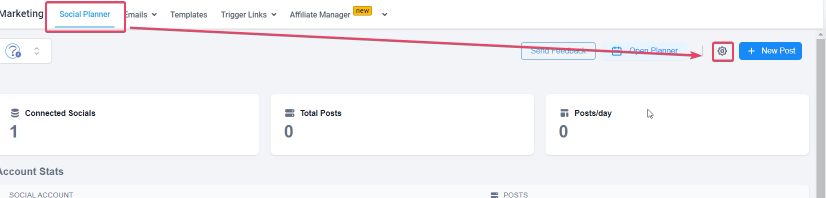 Schermata 9 — Flusso di Approvazione Post nel Social Planner
