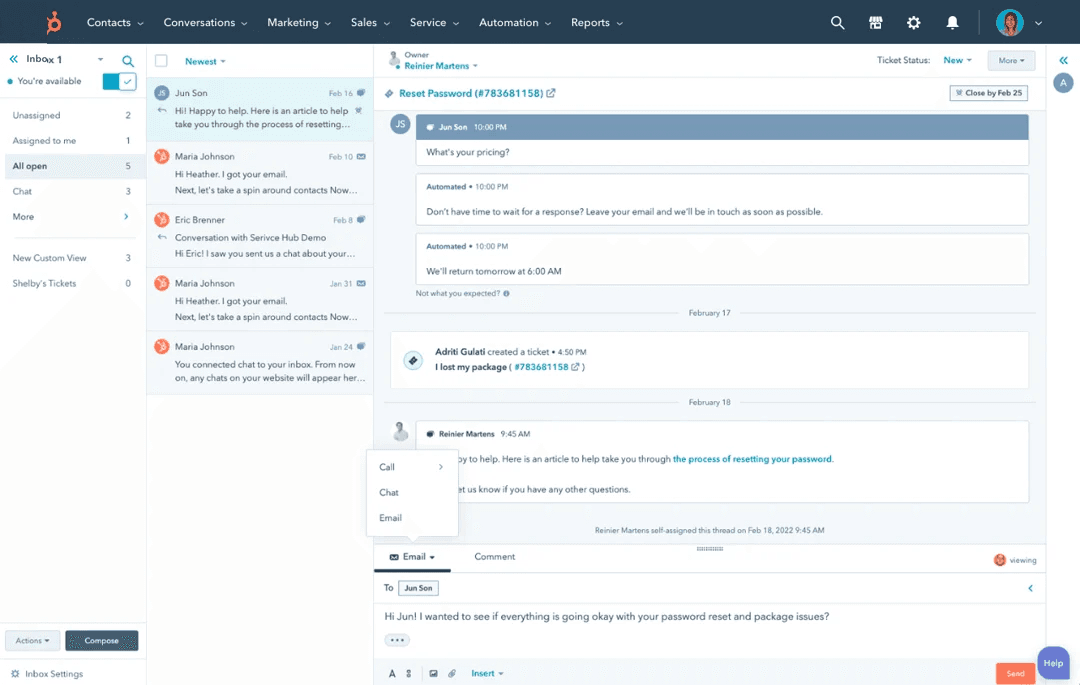 Schermata 7 — HubSpot → HITLEAD (Guida alla Migrazione)