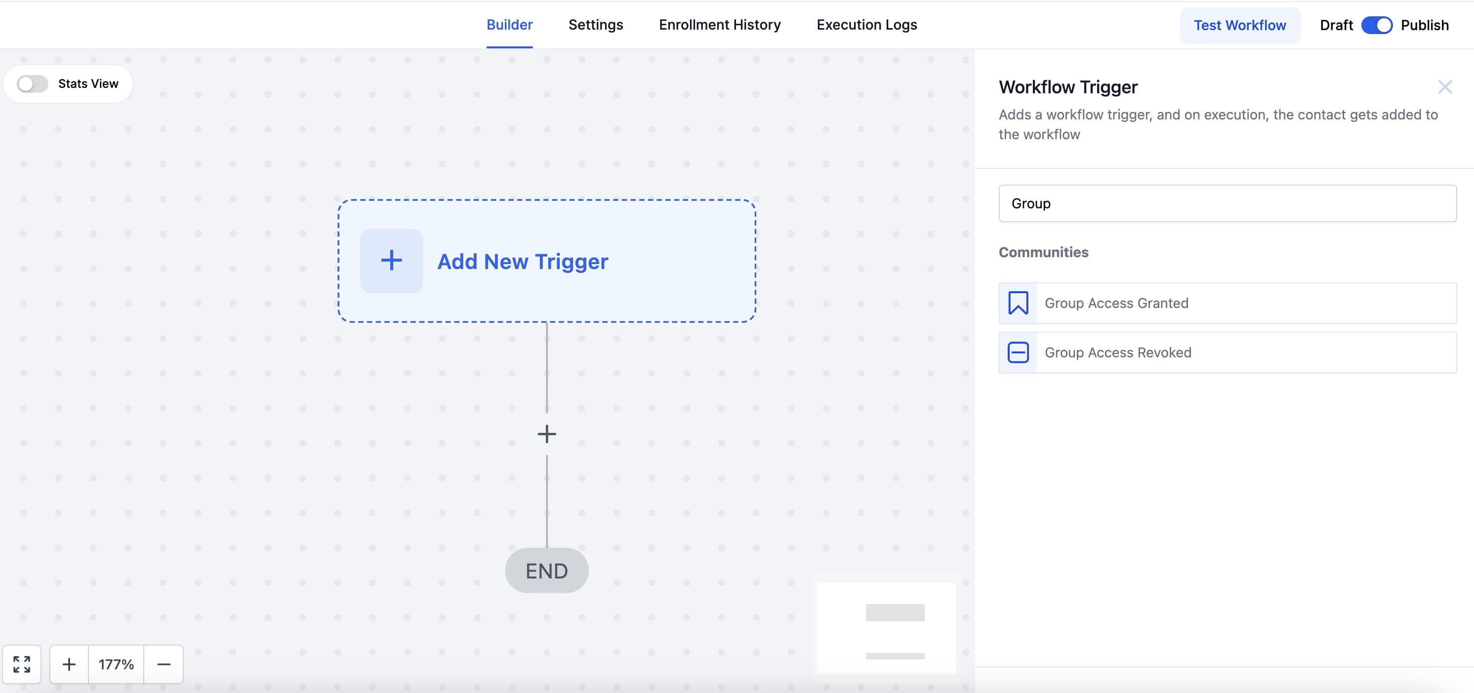 Schermata 1 — Workflow Trigger - Group Access Revoked