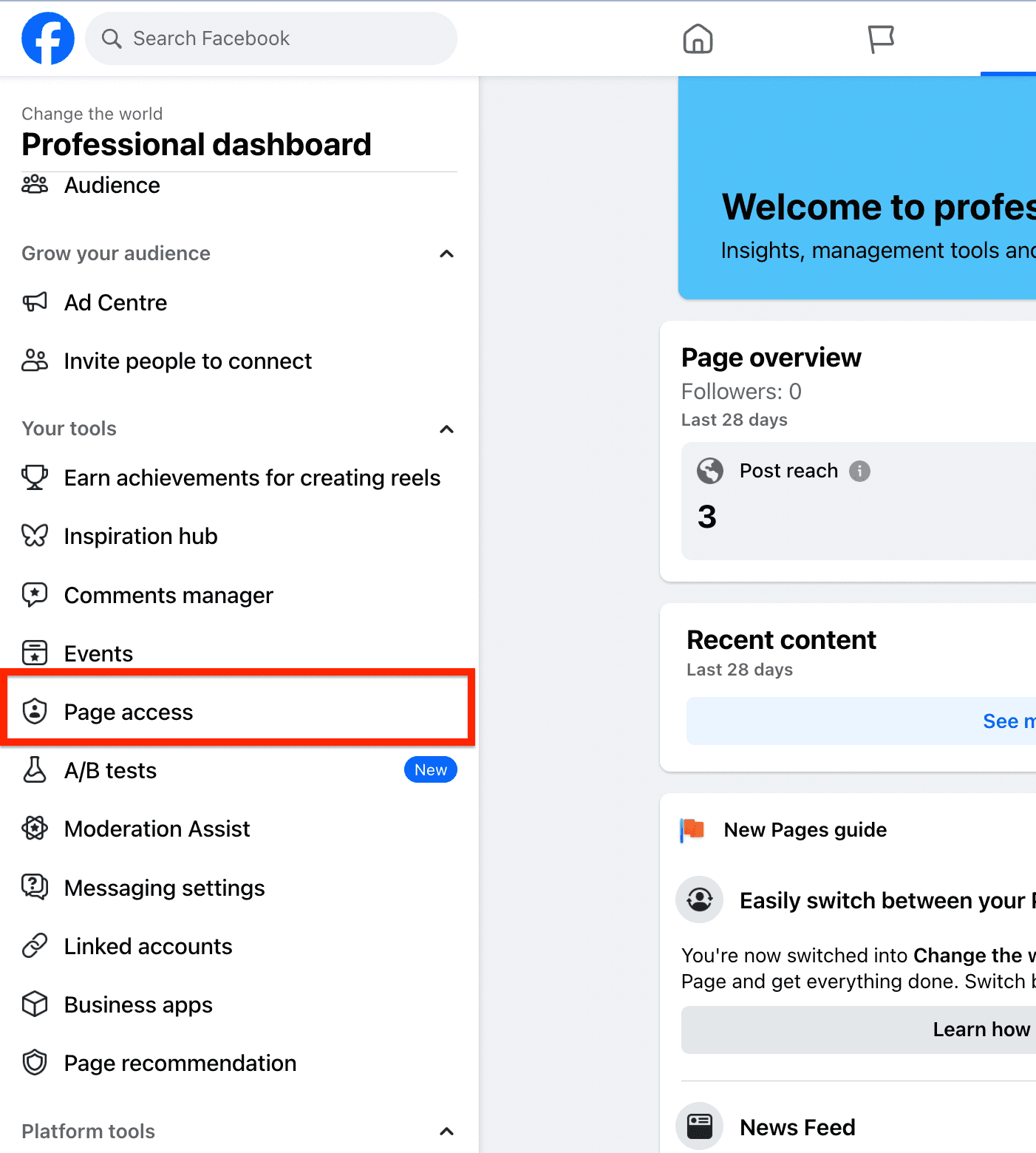 Schermata 6 — Collegare l'Account Business di Facebook ad Ad Manager