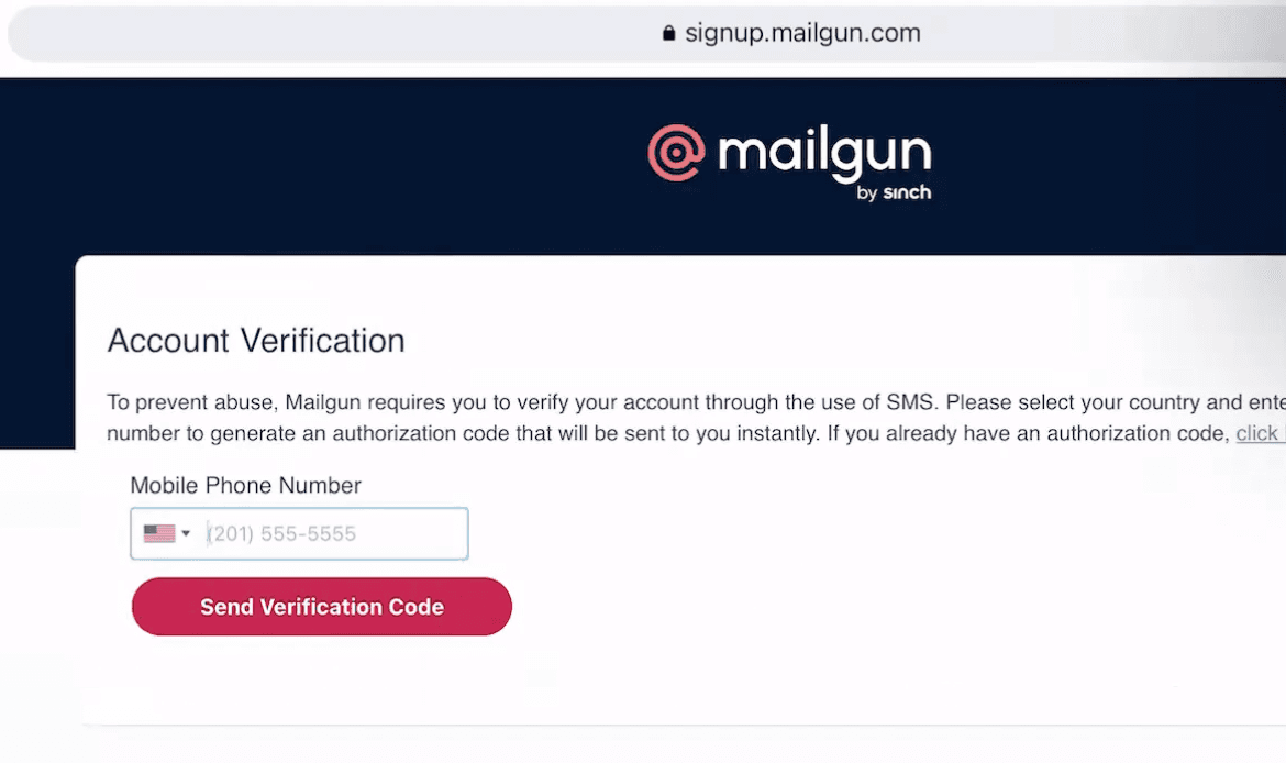 Conferma verifica email Mailgun