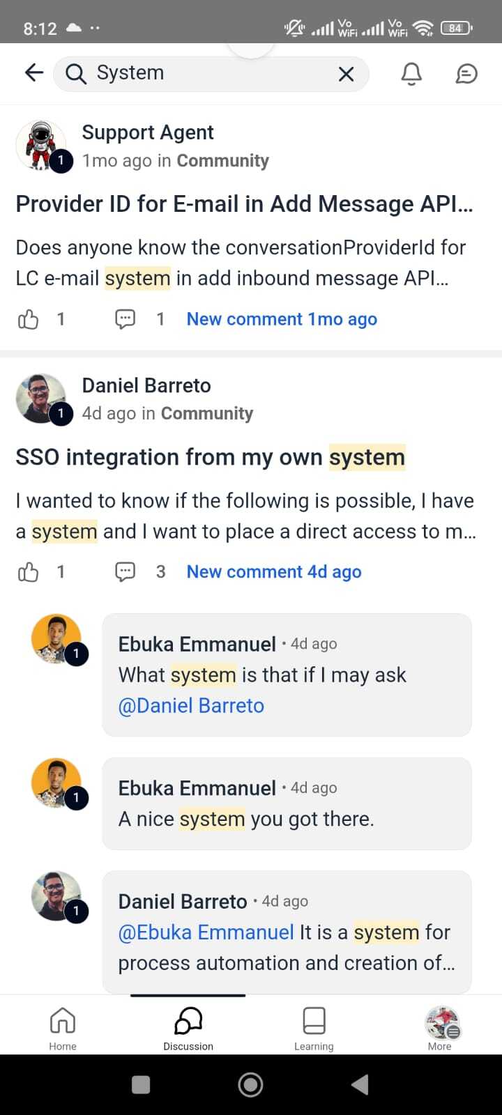 Schermata 10 — Ricerca Unificata per Post e Commenti nelle Community