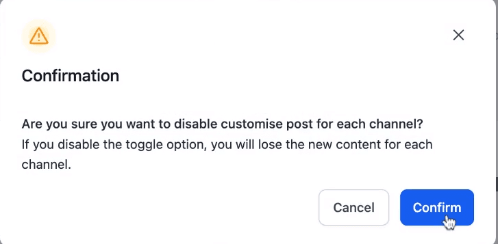 Schermata 14 — Come personalizzare il post per ogni social?