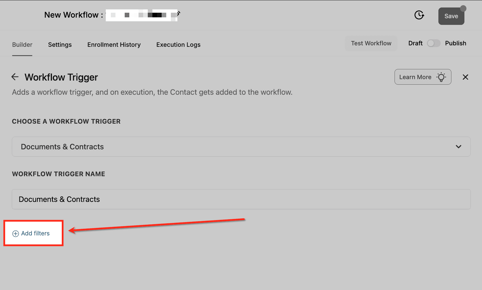 Schermata 4 — Workflow Trigger - Documenti e Contratti