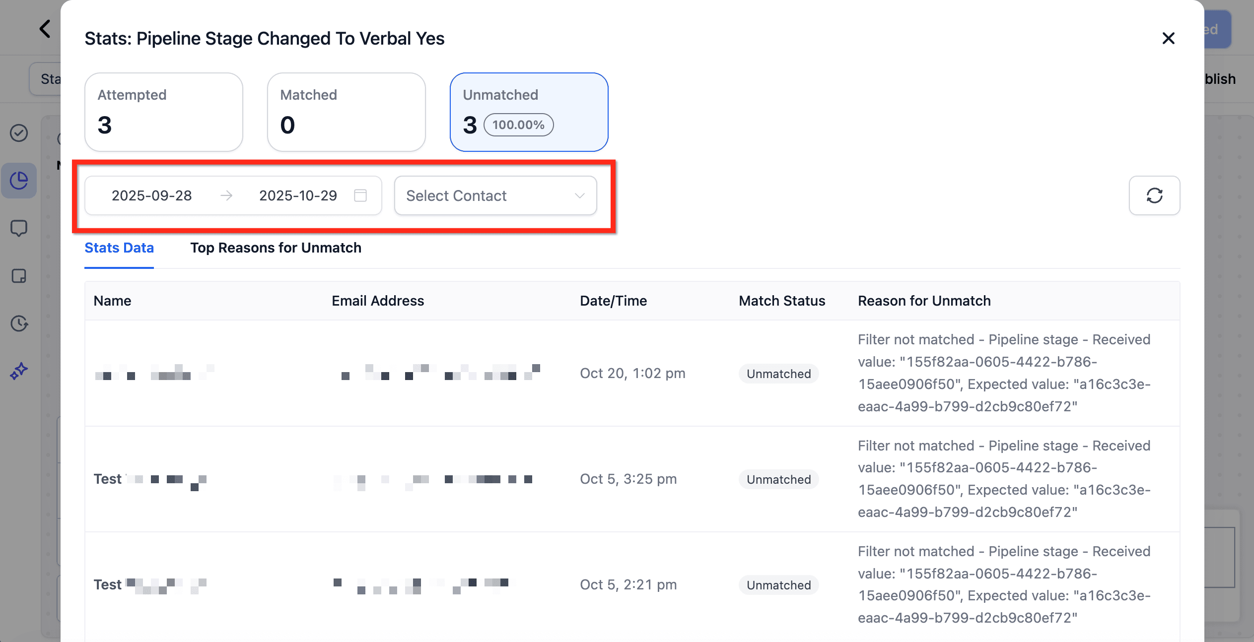 Schermata 5 — Narrazione e Statistiche dei Trigger nei Workflow