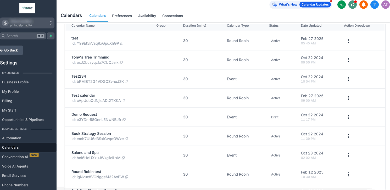 Schermata 6 — Gestione delle Assegnazioni dei Membri del Team nei Calendari Round Robin