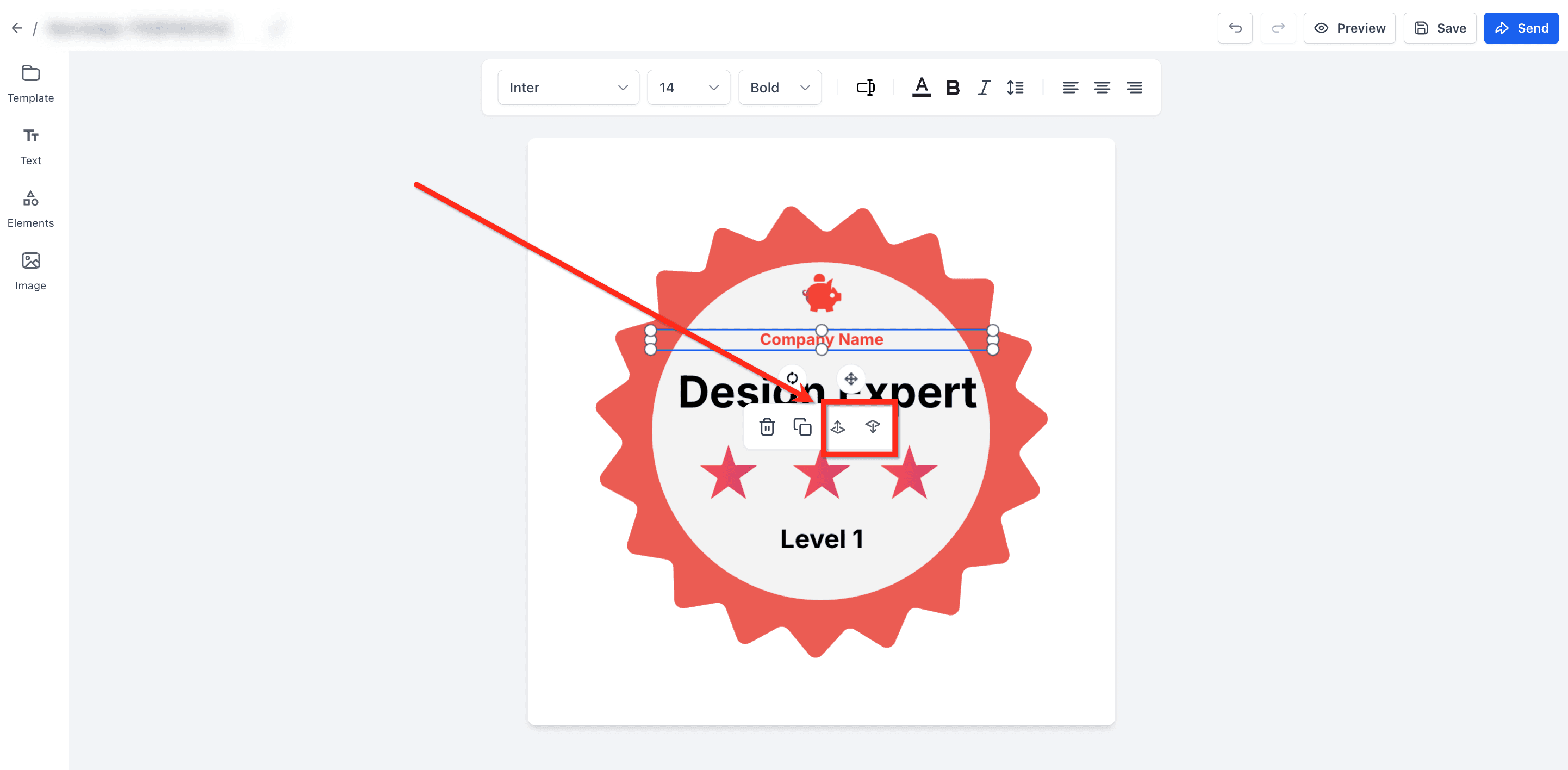 Schermata 8 — Come usare i Badge nel Certificate Builder
