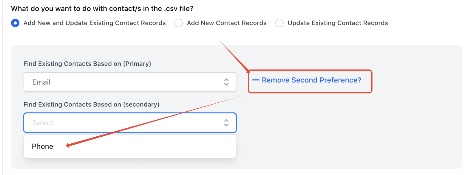 Schermata 1 — Risoluzione dei problemi per l'importazione massiva tramite CSV
