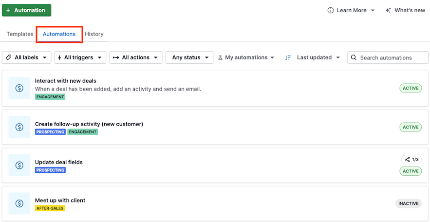 Schermata 4 — Guida alla migrazione da Pipedrive a HITLEAD