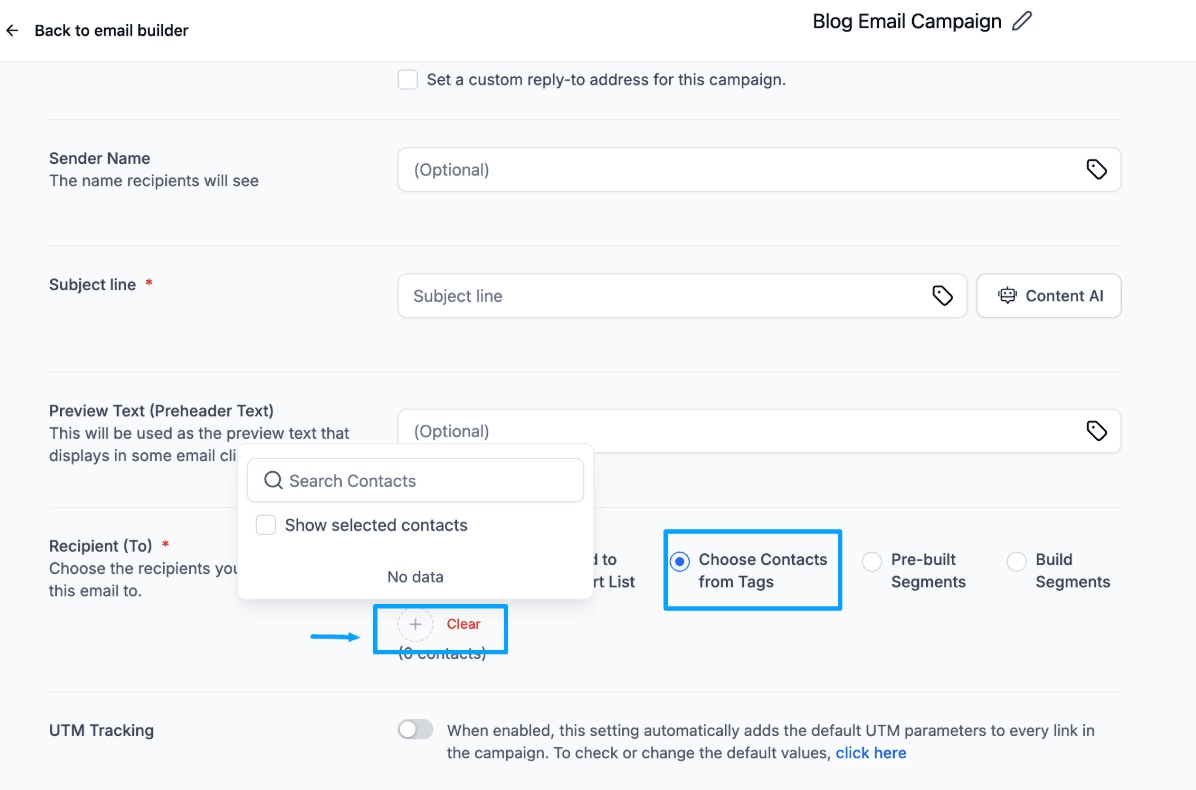 Schermata 8 — Iscrizione al Blog