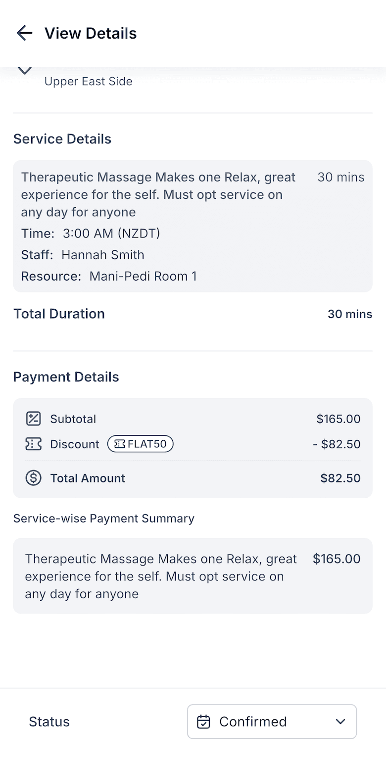 Schermata 9 — Come prenotare appuntamenti Service (v2) tramite l'app mobile