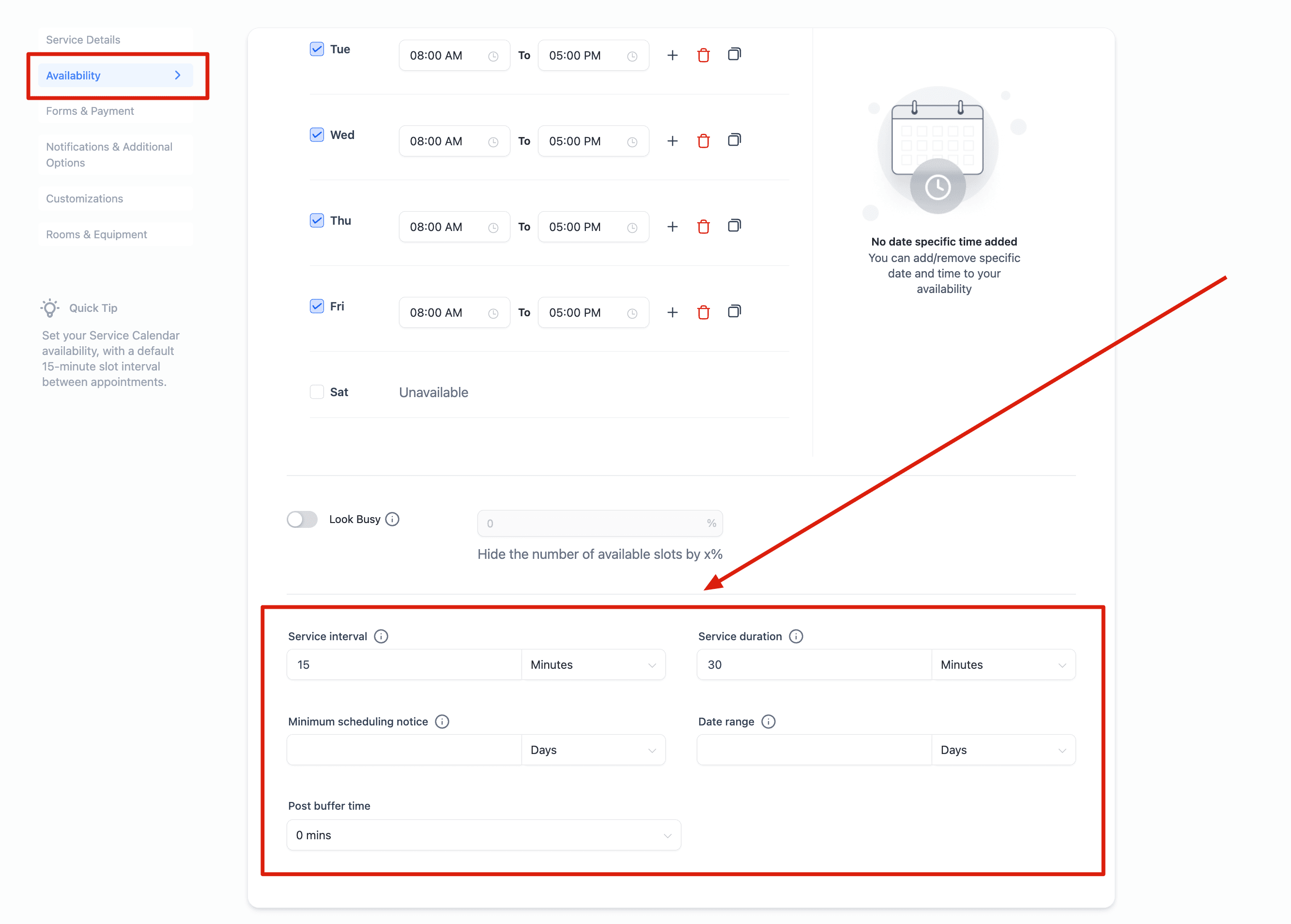 Schermata 10 — Come creare Calendari di Servizio