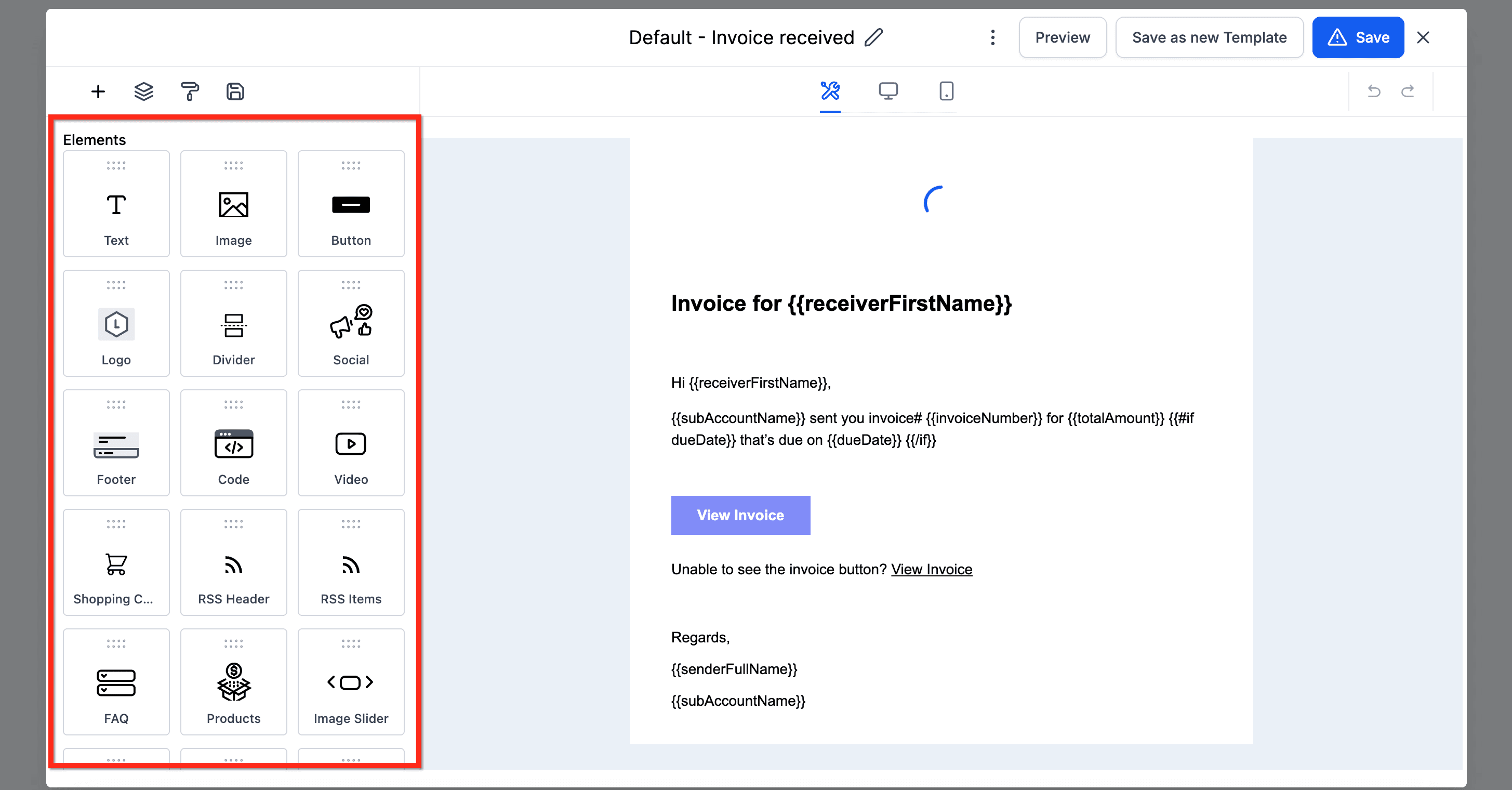 Schermata 11 — Gestione dei Template Email negli Step del Workflow