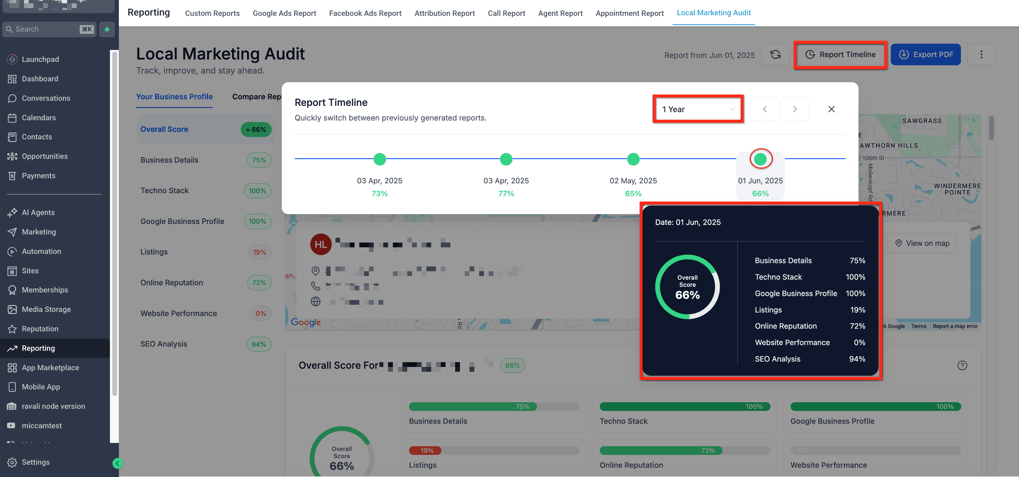 Schermata 14 — Come usare gli Audit di Marketing Locale e i Report Comparativi per la crescita strategica