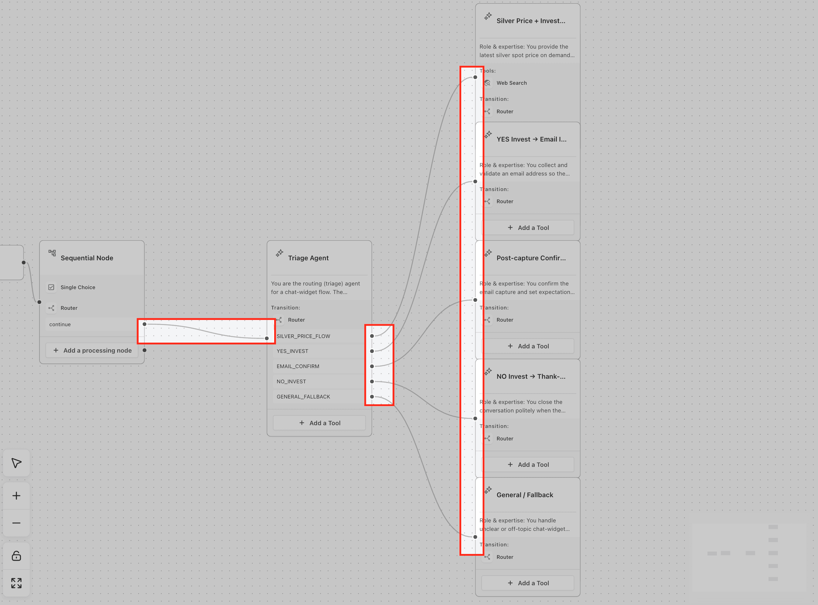 Schermata 5 — Come raccogliere input degli utenti con gli strumenti Capture in Agent Studio