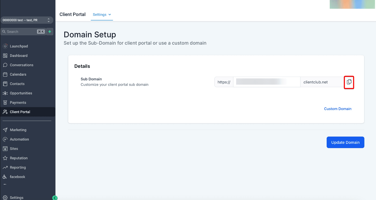 Schermata 14 — Come configurare il Client Portal?