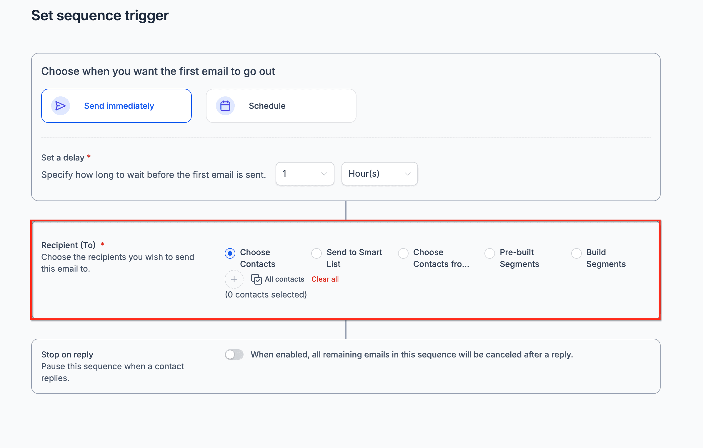 Schermata 4 — Email Sequence in HITLEAD