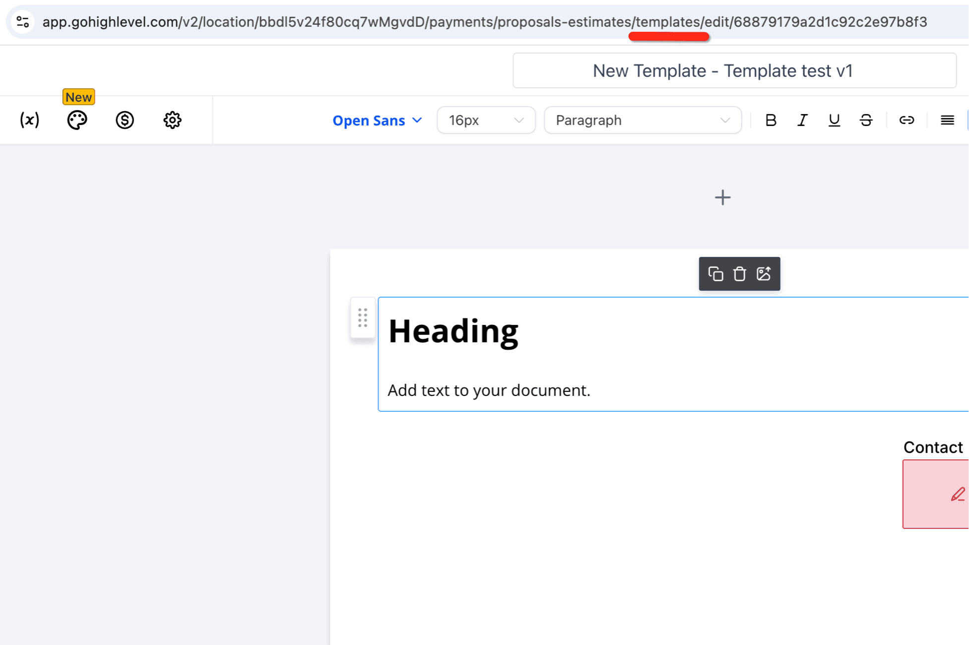 Schermata 13 — Template Documenti & Contratti con Valori Personalizzati delle Opportunità