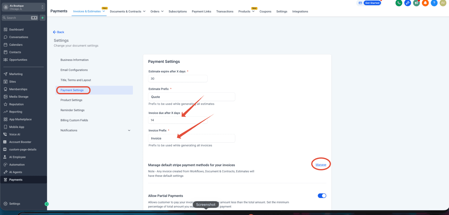 Schermata 7 — Come inviare la tua prima fattura con HITLEAD?