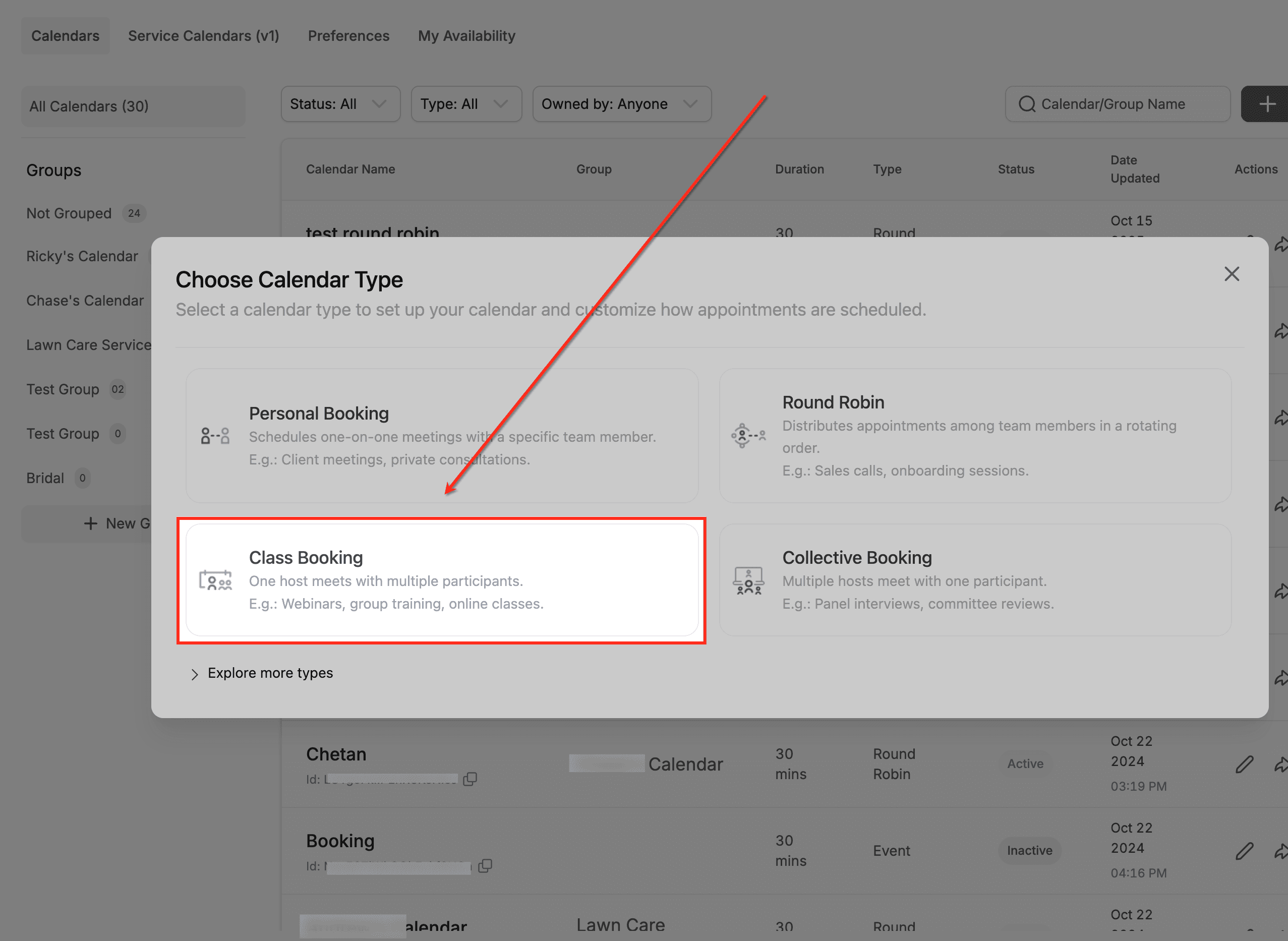 Schermata 3 — Come Creare un Calendario di Prenotazione Classe (Posti, Capacità e Disponibilità Spiegati)