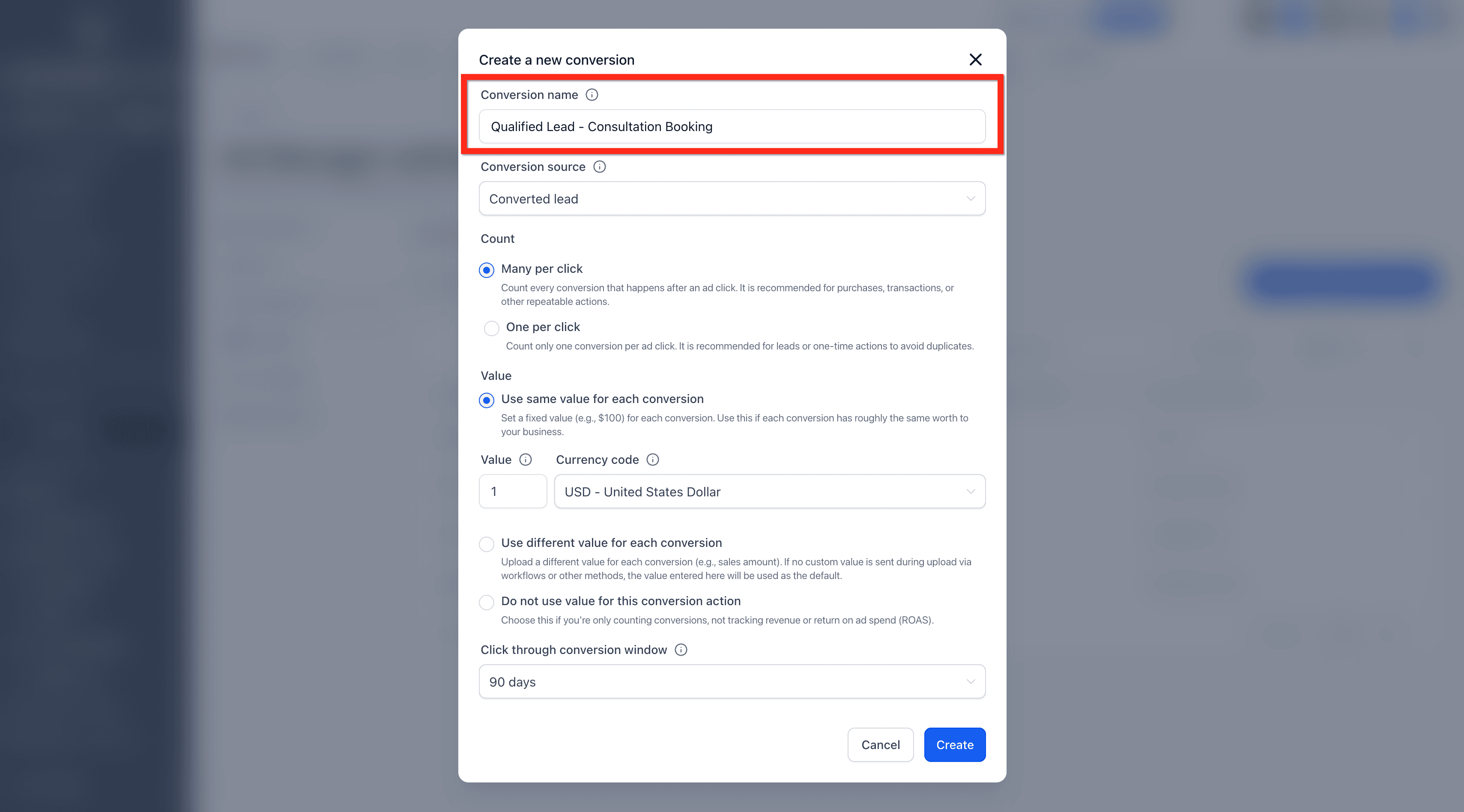 Schermata 5 — Ad Manager - Crea e Gestisci le Conversioni Offline di Google Ads