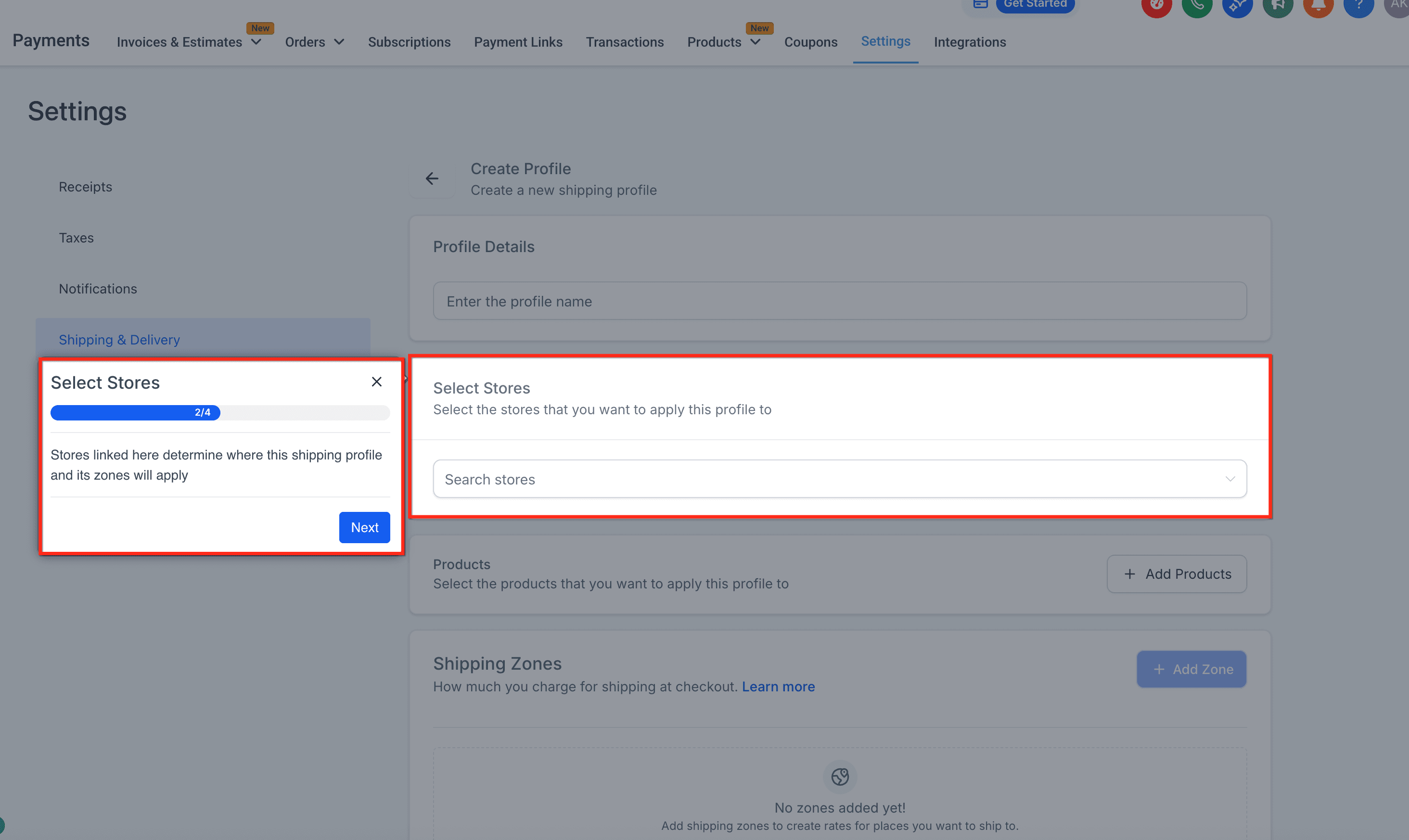 Schermata 2 — Profili di Spedizione: Tariffe Personalizzate e Integrazioni con App