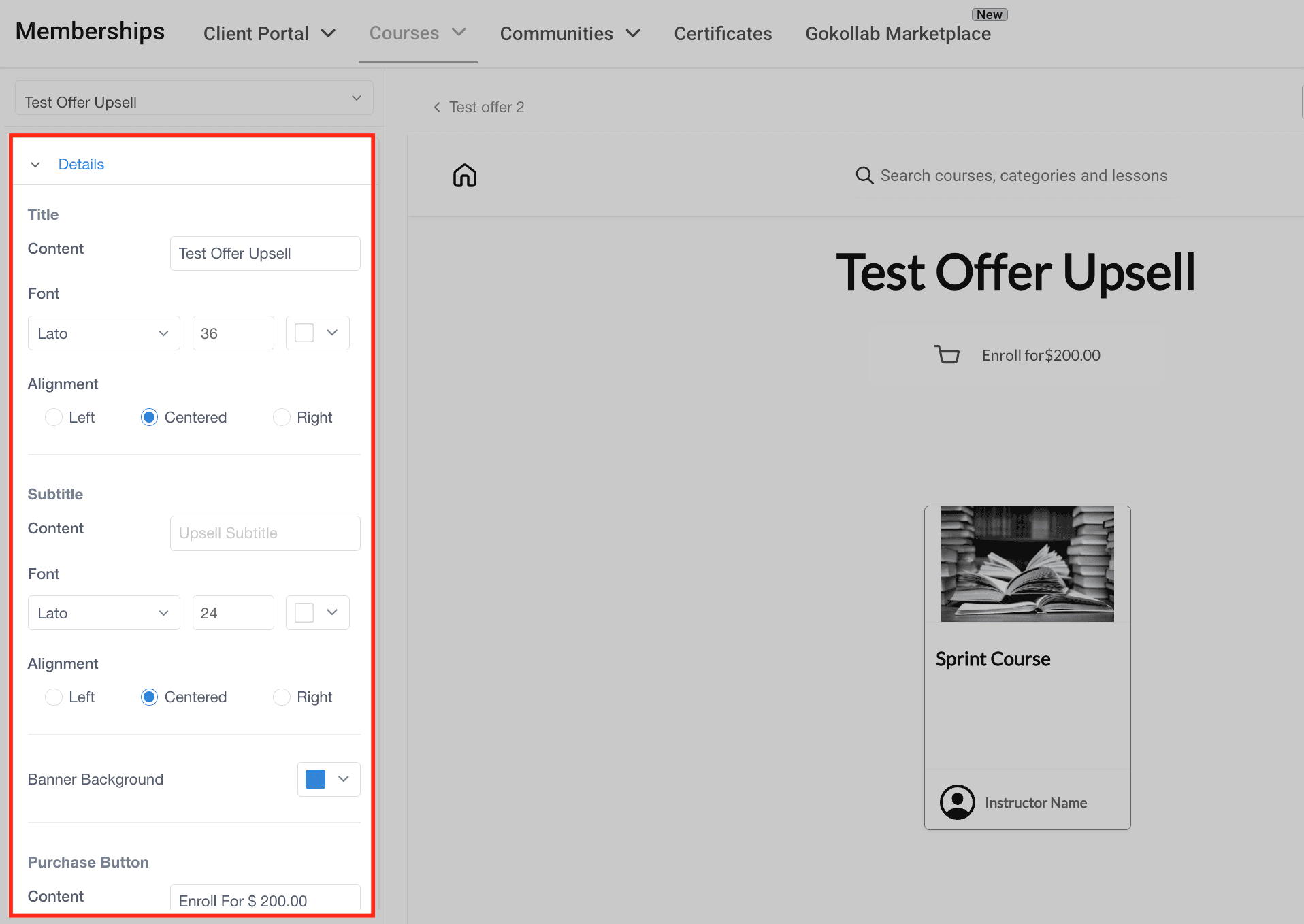 Schermata 6 — In-App Upsell nelle Membership