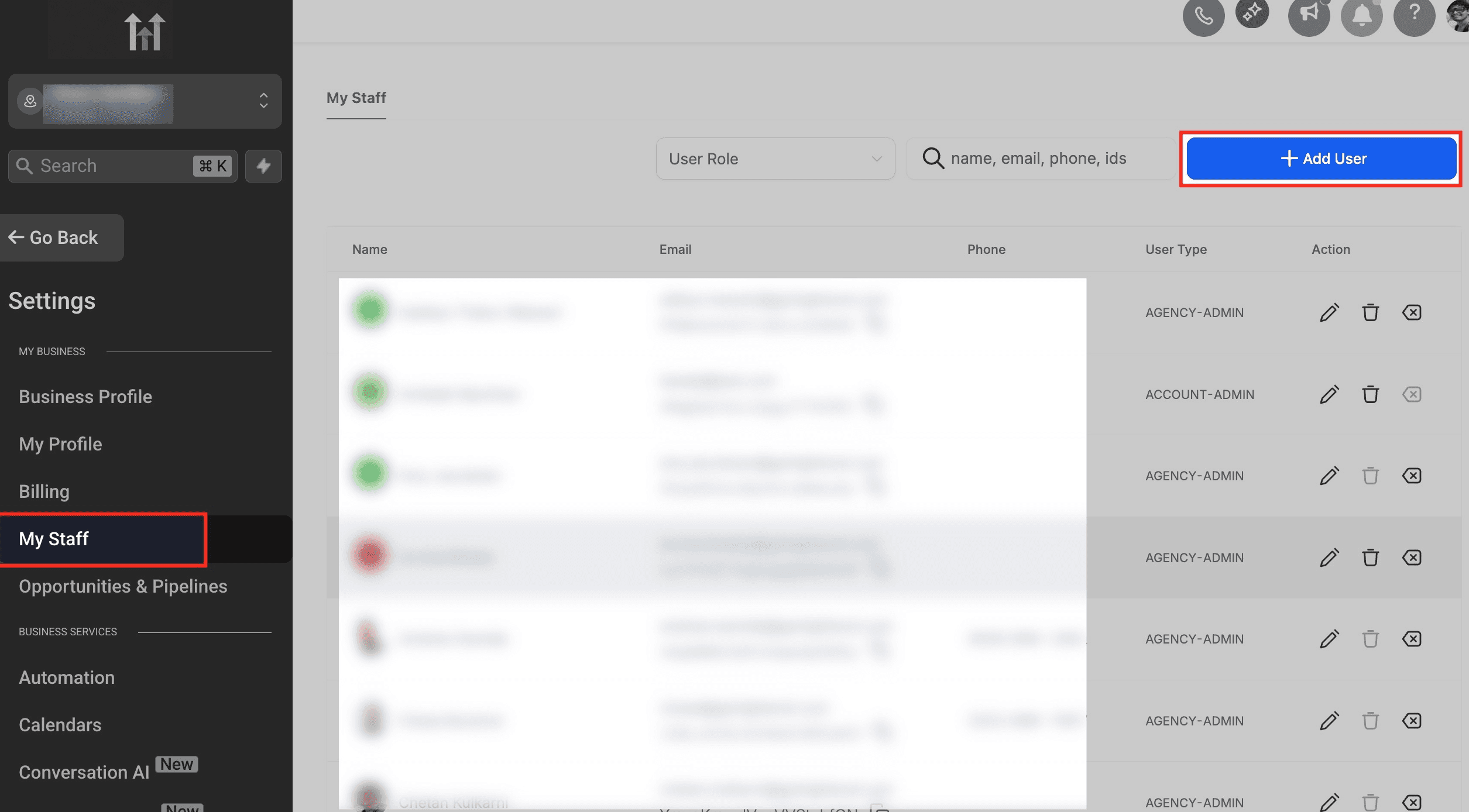Schermata 1 — Studio Yoga — Guida alla Configurazione del Calendario Servizi
