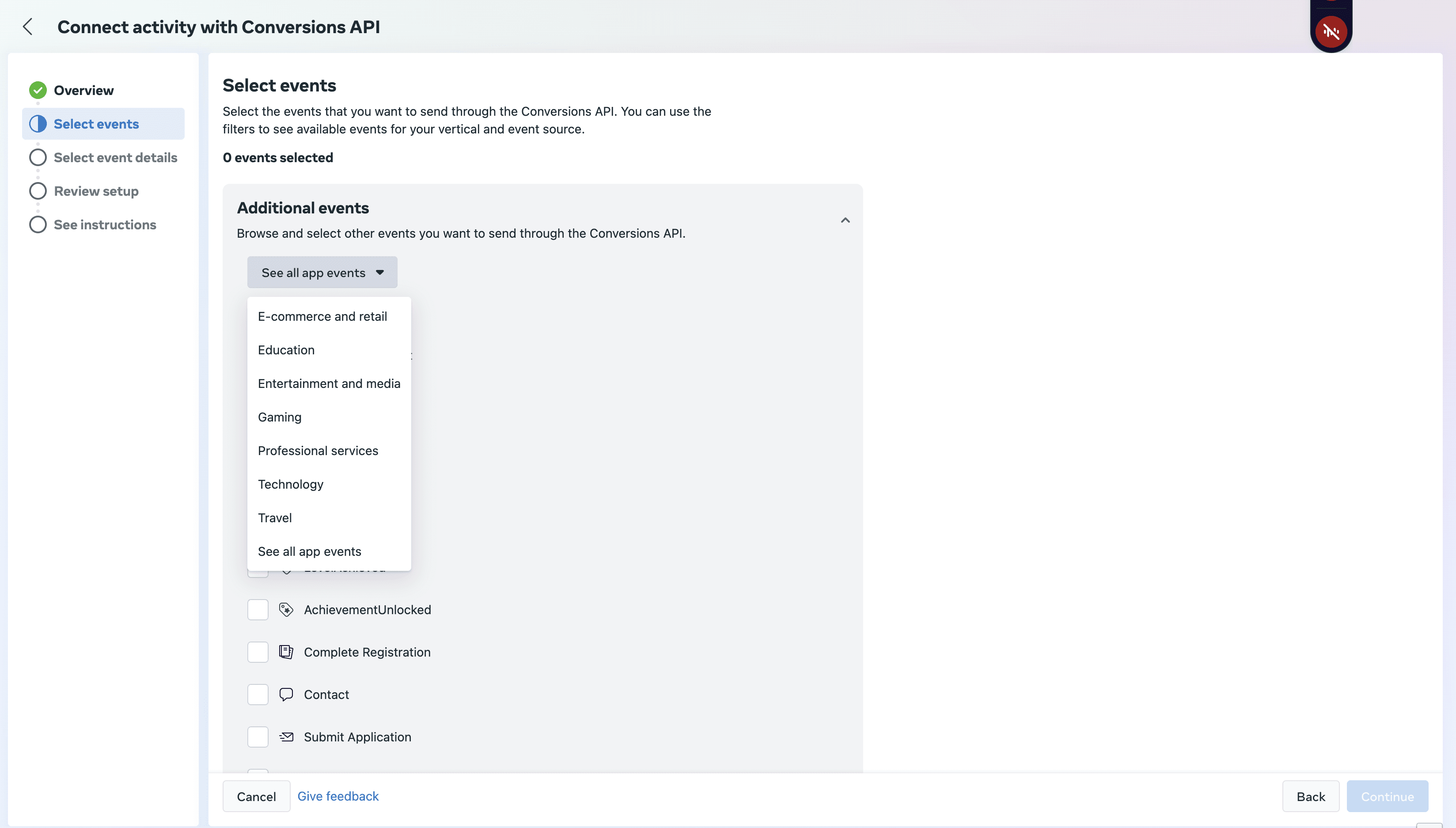 Schermata 11 — Come configurare un Funnel Event Pixel per la Facebook Conversion API?