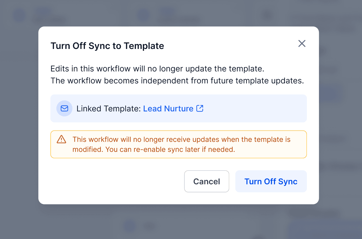 Schermata 3 — Come usare la Checkbox di Sincronizzazione per le Azioni Email nei Workflow (Sincronizzazione Continua)
