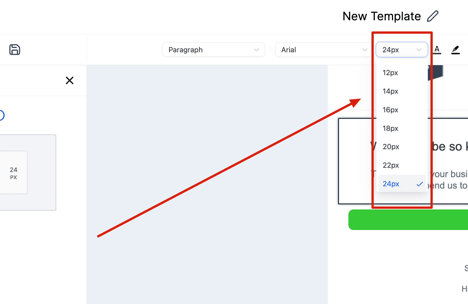 Schermata 34 — Come usare l'Email Builder e il suo Editor Inline