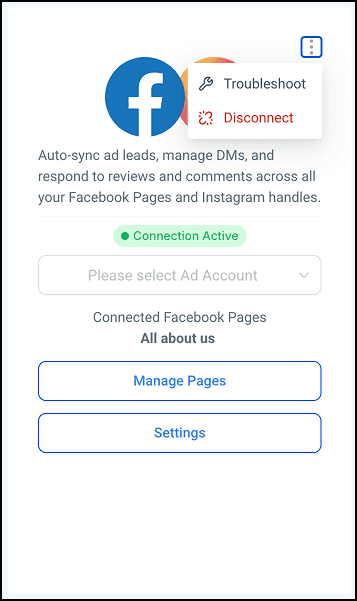 Schermata 9 — Integrazione Facebook Multi-Pagina Lead Ads