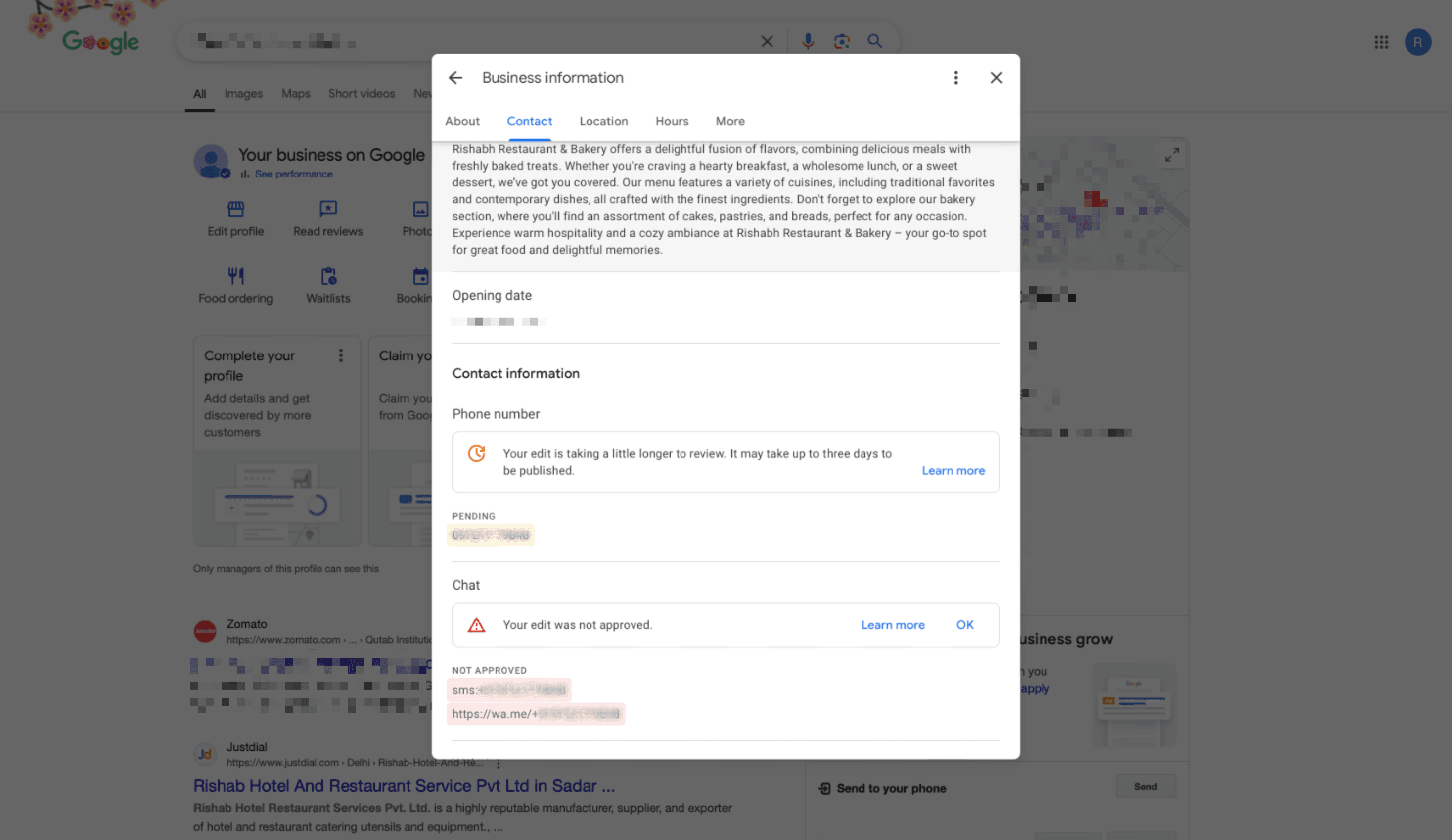 Schermata 6 — Aggiungi Canali di Messaggistica e Social al tuo Google Business Profile (GBP)