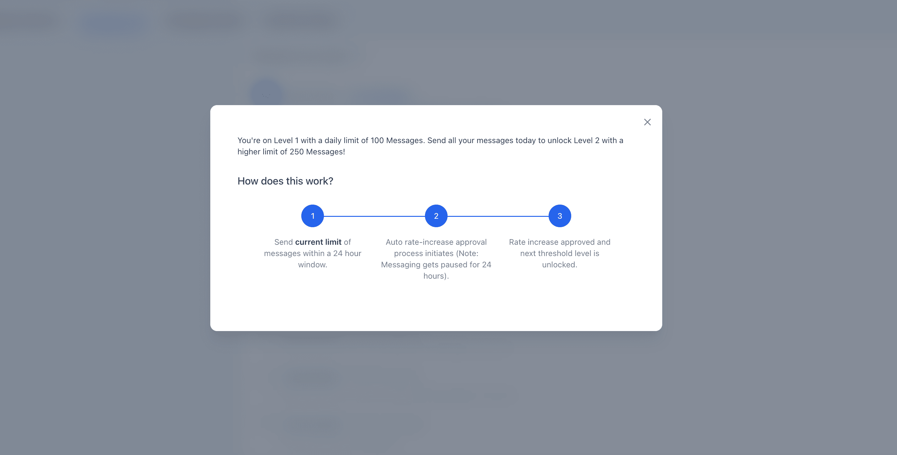 Schermata 3 — Scheda di Avanzamento del Messaging Ramp