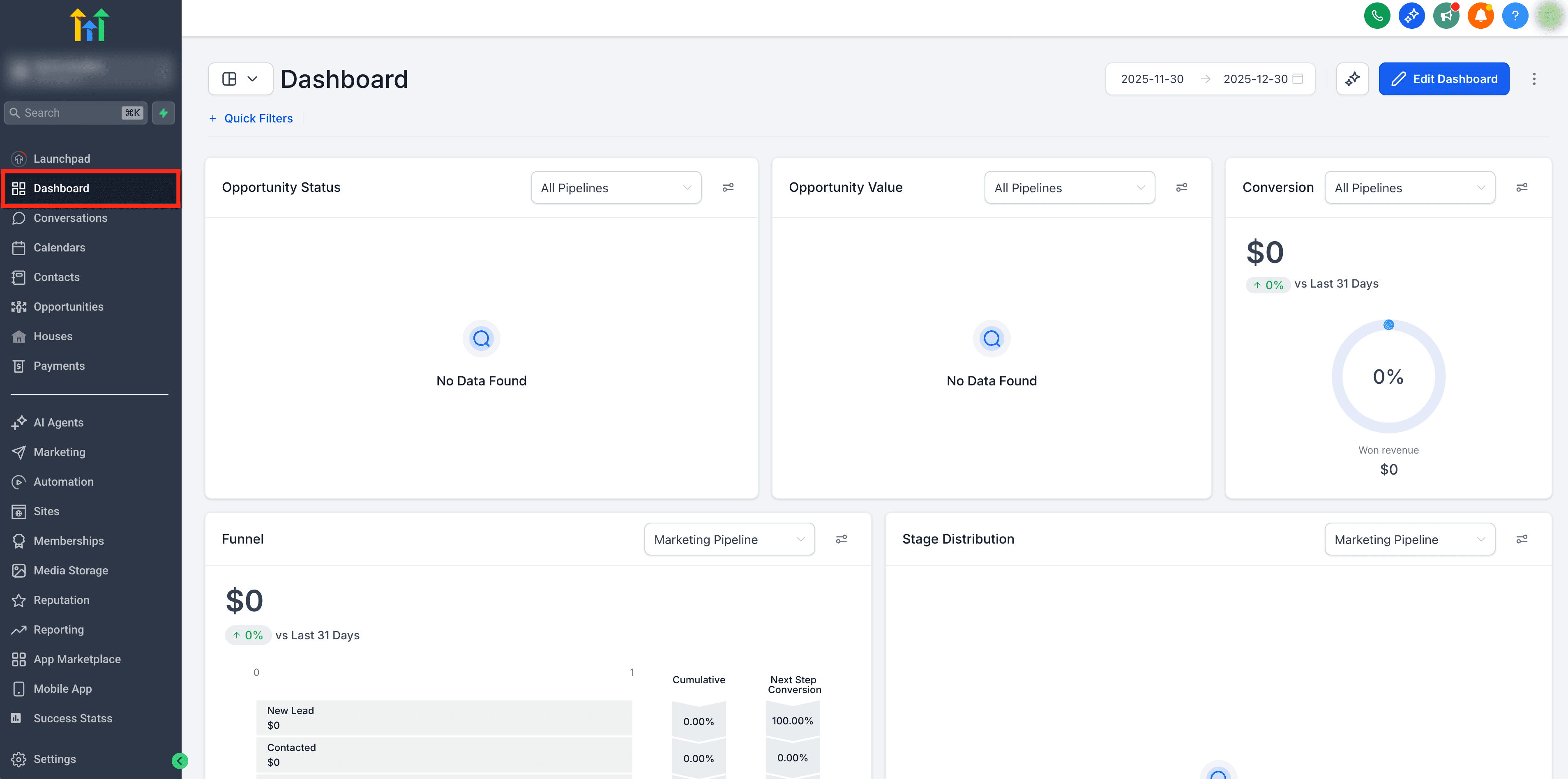 Schermata 1 — Come cambiare il fuso orario per una Dashboard (Utente connesso)