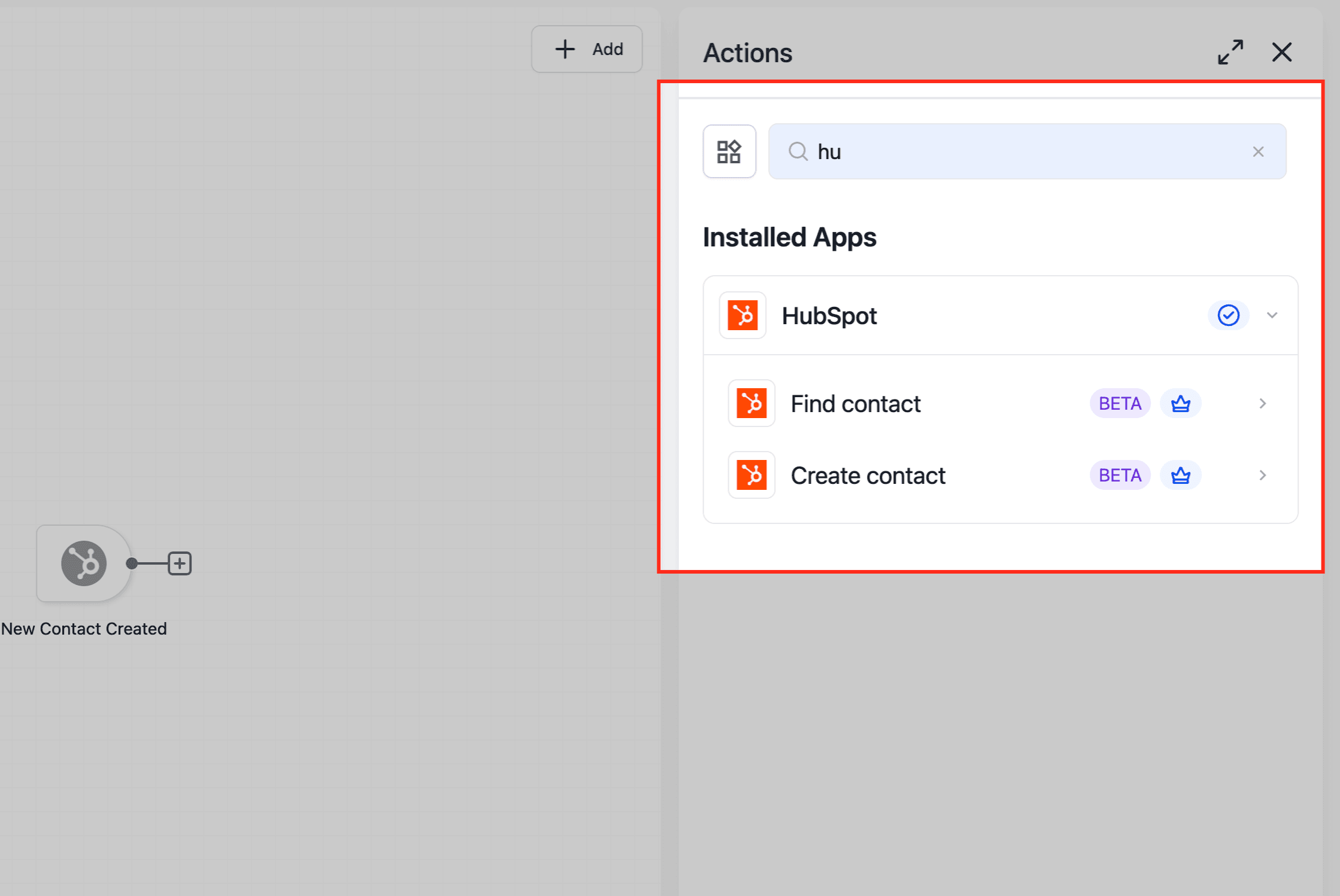 Schermata 4 — Come Usare le Azioni e i Trigger del Workflow HubSpot in HITLEAD