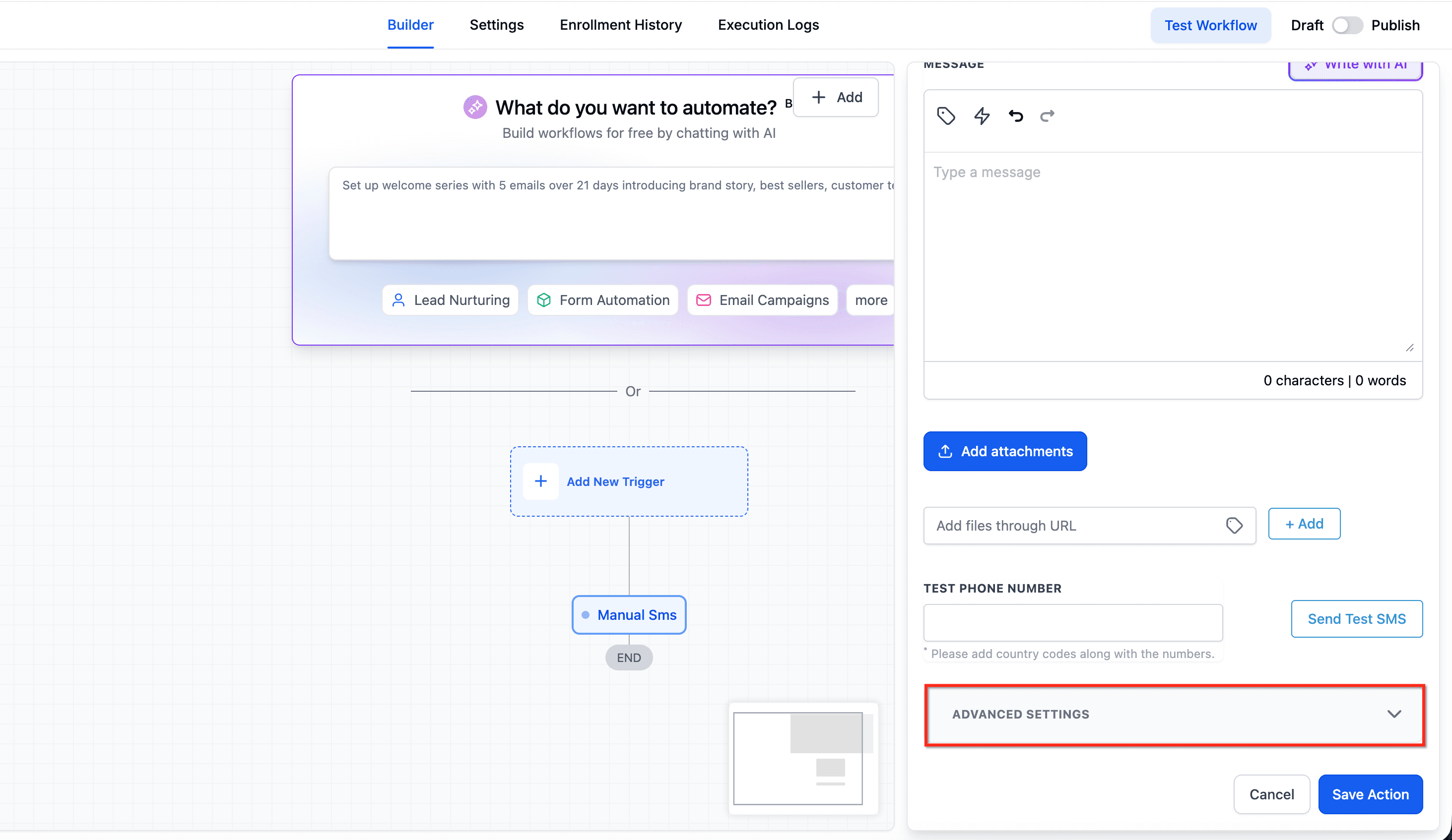 Schermata 4 — Cosa sono i Tooltip AI sui Campi nei Workflow?