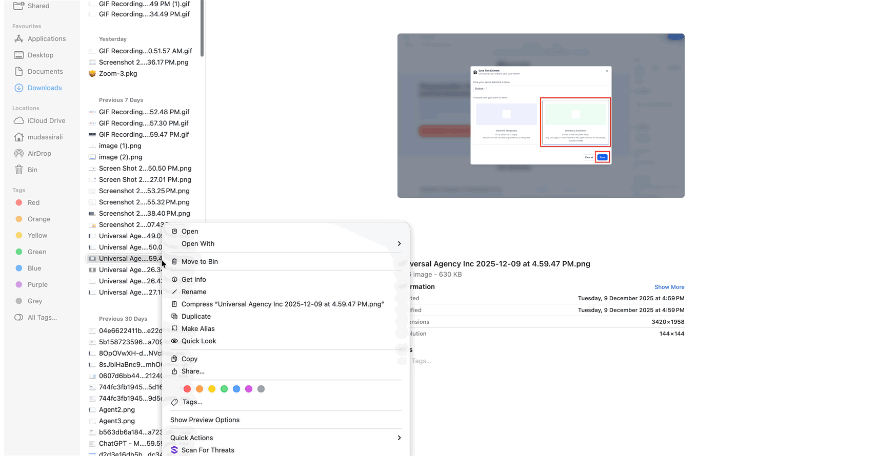 Schermata 3 — Limiti di dimensione per gli allegati in SMS ed Email