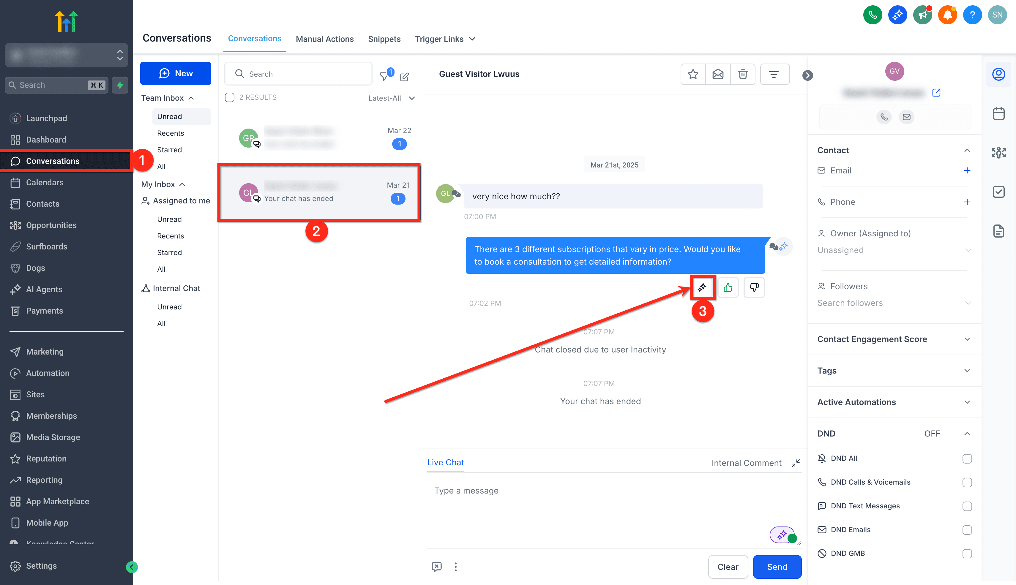 Schermata 11 — Conversation AI - Nuove Sorgenti di Conoscenza e Miglioramenti della Qualità