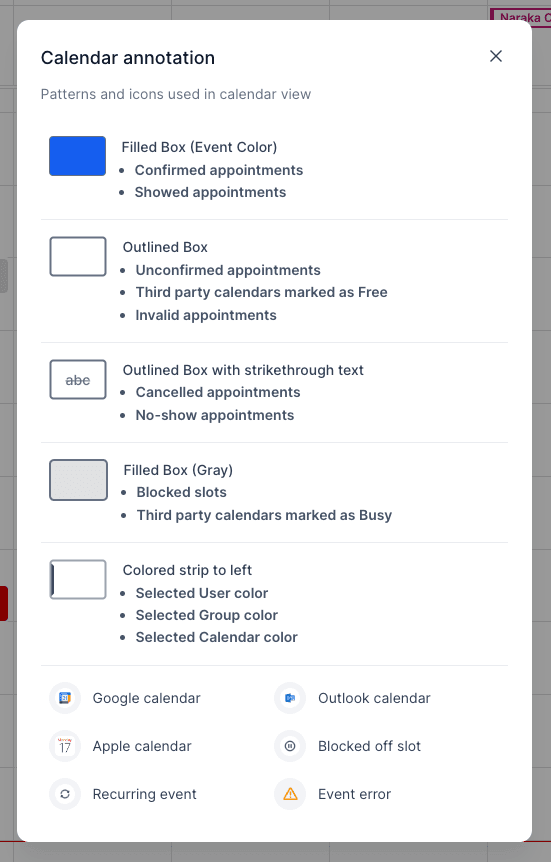 Schermata 7 — Vista Calendario nell'App