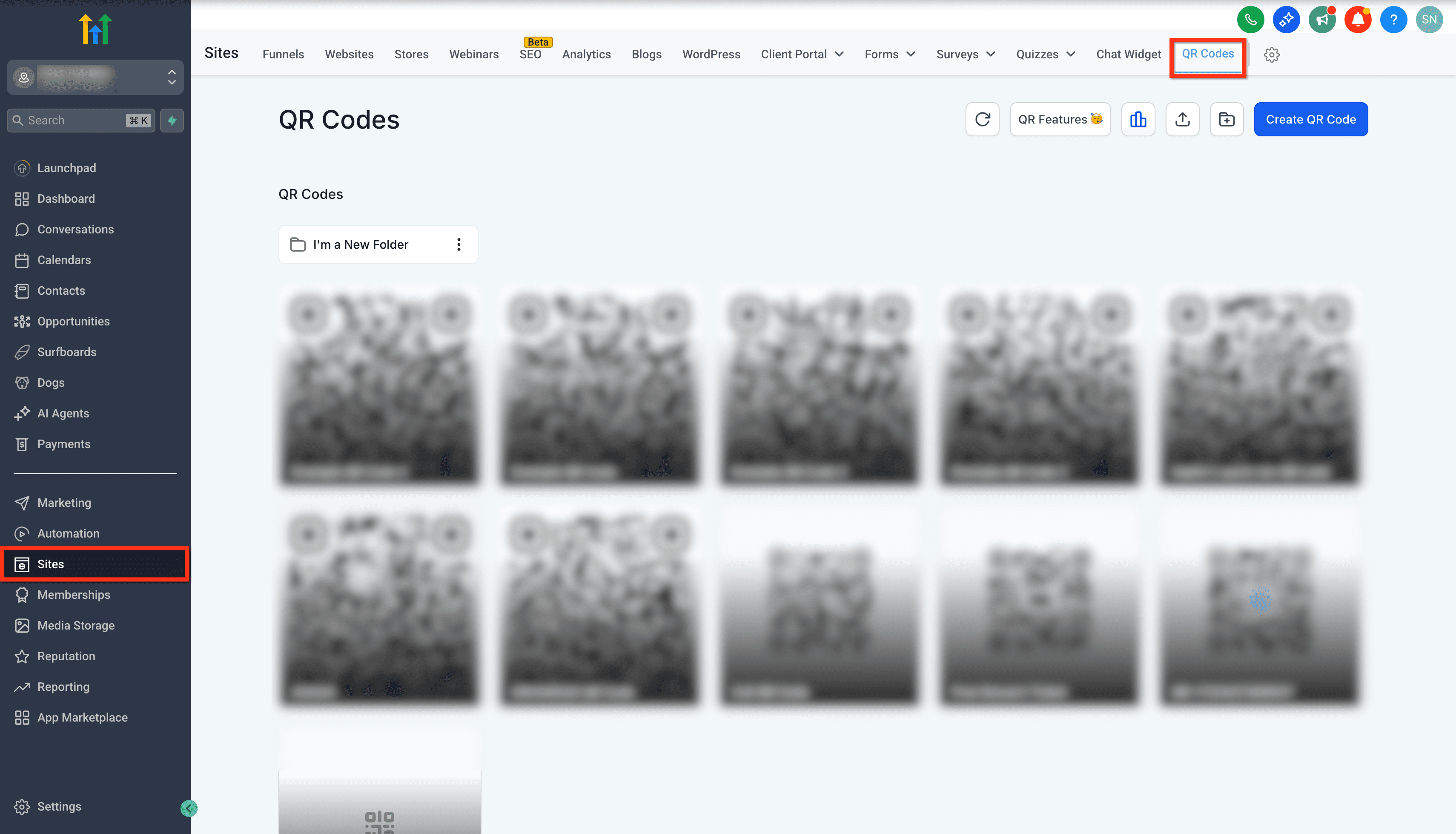 Schermata 1 — Come creare vCard nel QR Code Builder