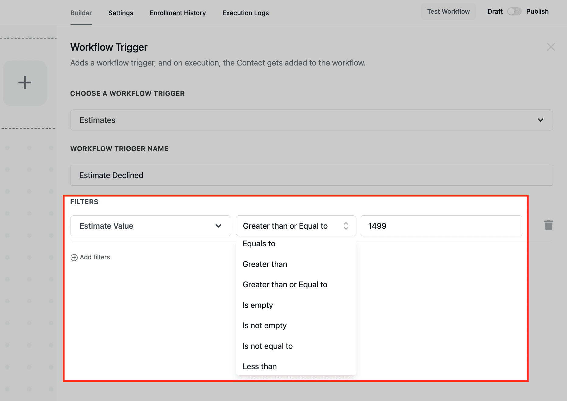 Schermata 2 — Workflow Trigger - Preventivi