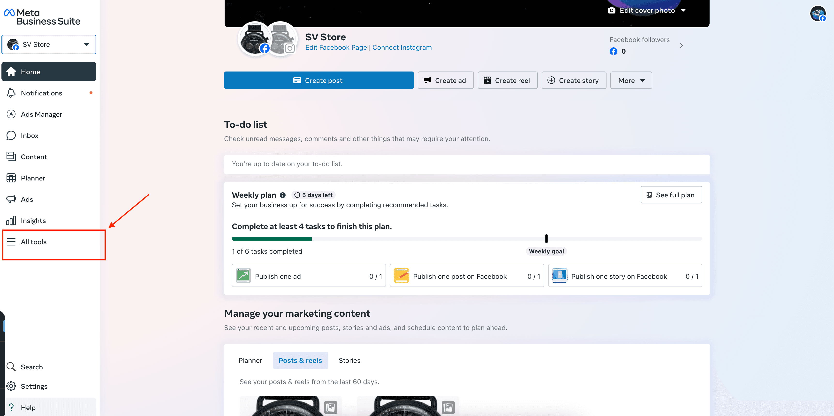 Schermata 2 — Come vendere prodotti su Facebook e Instagram Shops?