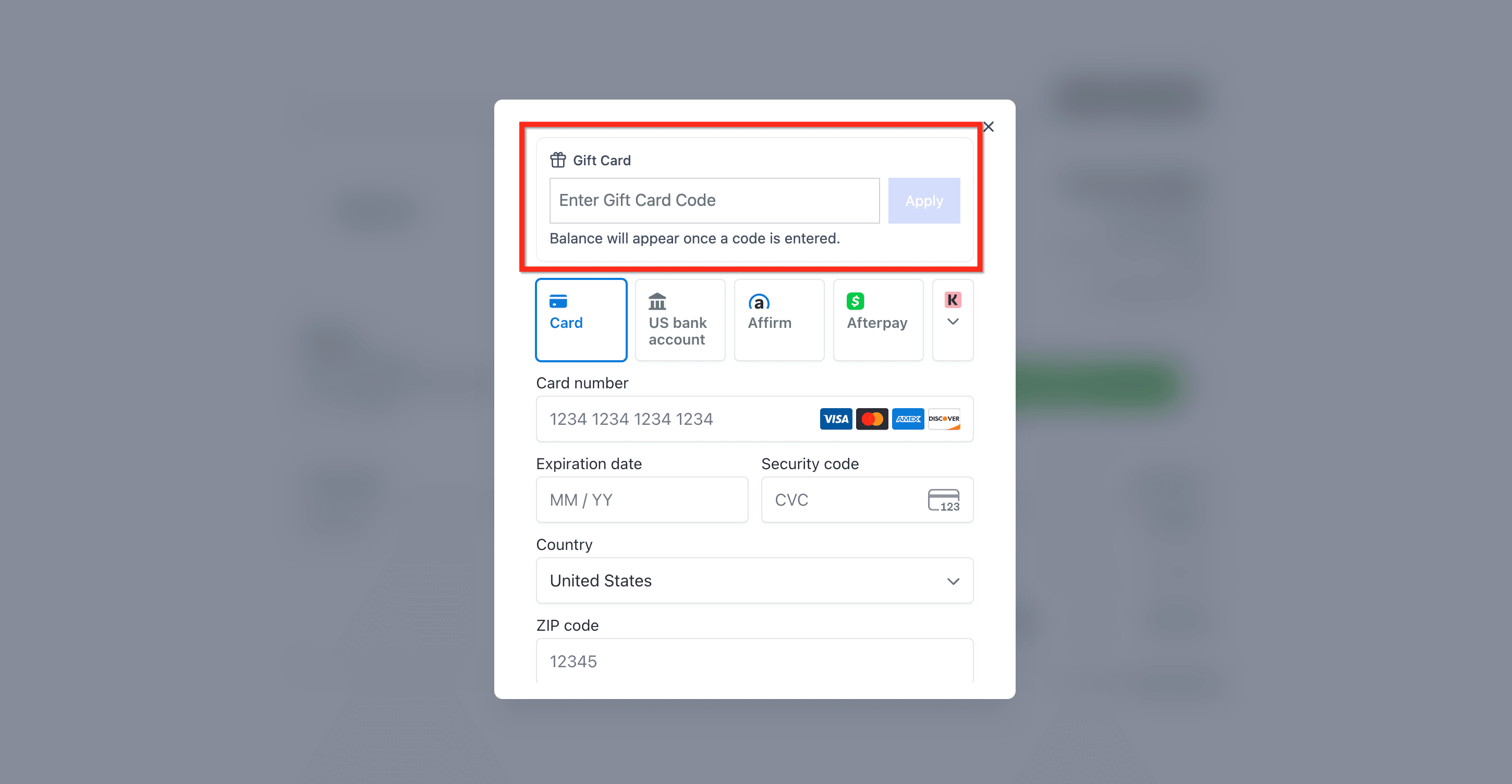 Schermata 33 — Introduzione alle Gift Card