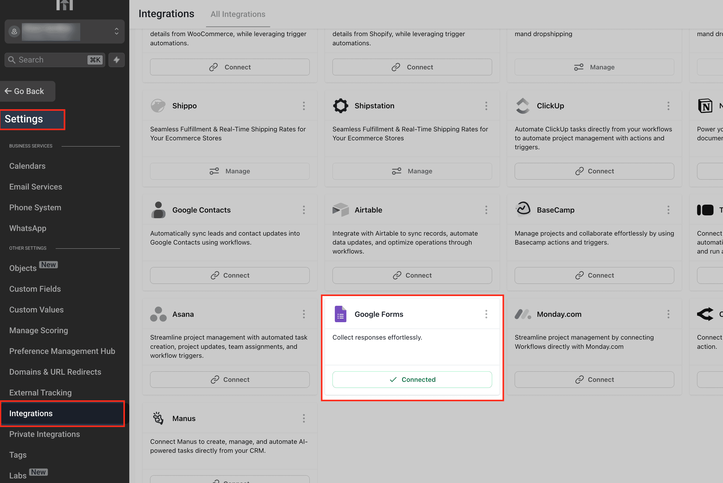 Schermata 1 — Google Forms - Azioni e Trigger nei Workflow