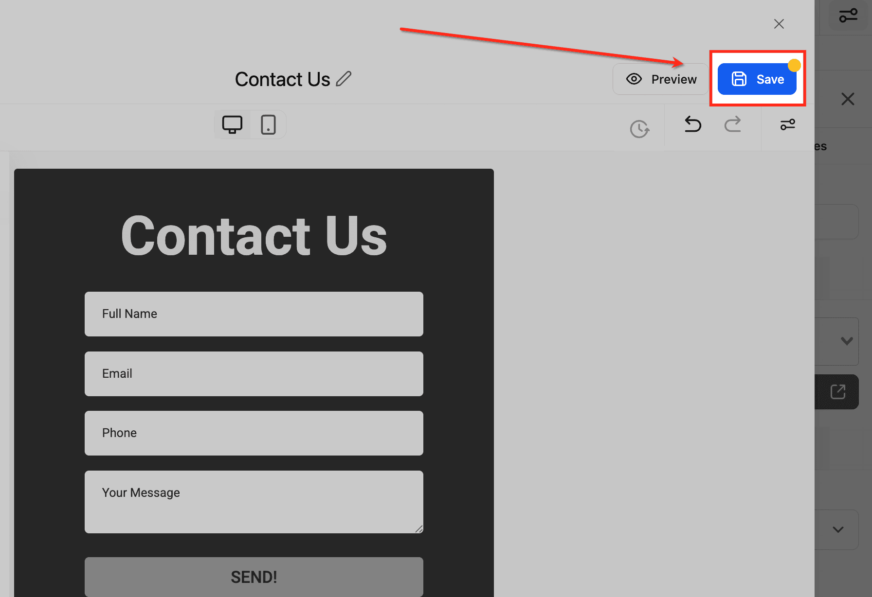 Schermata 9 — Personalizzare i Form all'interno dei Funnel con il Form Builder